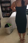 I love this dress. I got the green and it's beautiful. Material is great and it's perfect for my shape. It fits like a glove and it's not too tight on the butt because it's made for ladies with curves. I'm an athletic build and love it. :) - Kelsey B.