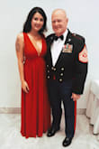 I wore 3" heels and the dress hit the ground perfectly. No need for alterations! 
The red is like a siren red. Red hot. Just extremely bright red. Slit is a perfect length, shows the perfect amount of leg. It hugged my waist perfectly. You could probably go without wearing a bra (I wore an adhesive bra but I would've worn pasties if I could find them last minute). Absolutely perfect for any occasion. Literally any. You could be going to Target and you'll look like a Target goddess. - Danielle S.