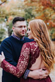 Originally bought in black to wear to a wedding & ended up ordering in burgundy for my engagement pictures. I had to order a second burgundy dress because the first Medium that came in was way too tight. The second medium came in and fit just fine. The lace is a lot more durable than I was expecting, the dress was still a little long for me even with heels on, but it is overall a good quality dress. I've gotten nothing but compliments on it, and I clearly love it since I bought it in two colors! - Brooke N.
