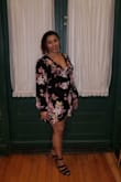 This dress was everything!! The fit, the style, the colors, it all was perfect! Very true to size! I ordered an XL to make sure the length would cover my booty, which it did with no problems! I received so many compliments on this dress at a wedding I went to! - Brianna R.