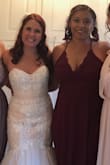 So I had a little mishap with my maid of honor dress and let me just say thank goodness for LULUS! I saw this dress online and instantly ordered it hoping it would be the same color as the dress I had previously ordered elsewhere... and it was! I paid for rush shipping and it arrived even faster then I expected! The fit was 100% spot on!!! I chose not to wear heels since the wedding was outside / in a barn. Because of that I had to get a little bit hemmed, but other then that perfect fit and I received so many compliments! Might I add you can't beat the cost either! Where else can you buy a maid of honor dress for under $100! #lovelulus - Brianna R.