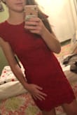 This dress fits so perfectly! I love the way it feels and all the details. The dress under the lace rides up a little when I sit or move around a lot but it's not unlike any other dress really! I wore it for my formal for school. Was very comfortable and it was perfect for the occasion! Would buy again. - Anna N.