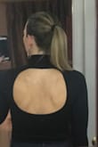 Top was sexy and fit amazing. Material was not see through at all and kept its shape. I got so many compliments. It fit perfect. - Erin F.