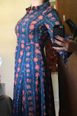 Loved it, has a country feel to it! I would even wear with cowboy boots. 
This is my first time ordering with Lulu's and I will definitely come back. Good quality material and sewing process. The material is not too thin, it's light, but not thin, and even if it was thin, it has a linen underneath. 
I am 5'7", 160 lb, cup about C and I order Medium and it is perfect. Medium is what I usually wear. Great length, you can wear casual and dressy depending of shoes, cami or no cami, etc.
If you have a big bust, I would go for L because it does not stretch at all and the Medium is just right on me on waist area and chest. 
Go for it, click add to bag ;) - Terena R.