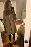 This coat is the perfect camel color. It looks high end and so classic. Fits perfectly, I love the sculpted shoulders. - Andrea K.