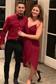 Bought this dress as a back up for a fall wedding and ended up wearing it to the event. The fabric was higher quality than I anticipated. It was thicker, but stretchy, which made it very comfortable. I typically wear a medium, but sized down to a small and very glad I did! - Paige W.