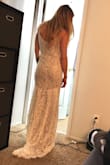 This dress was beautiful! I did end up returning it because even though it fit perfectly, I ended up not liking how the seam in the front laid on me (personal preference) but otherwise I absolutely loved it and would highly recommend. - Samantha J.