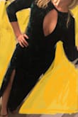 The dress fits very good. I bought it on a whim and I'm very happy with the purchase. - Aleksandra A.