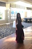 I am too short for most of the long dresses, but this dress worked perfect!! I needed a dress for my friend's wedding. The first one I ordered came too long and I had to return it. This dress save me and it just look perfect. The best thing I like about this dress you can arrange the top part. I could order an extra small to wear without a bra, but small size also worked with a nice 2 cups push up bra for me. I just love it!! - Eda N.