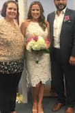 Was perfect for my court house wedding! Bunches a little on the back where the zipper is but other than that I absolutely loved it. - Kristen M.