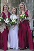 This dress was a great purchase for a Fall elopement. We only had one shot at ordering the right size (1 SM, 1 M, and 1 LG all together) since we only had a few weeks to pull this together, and they were perfect! The color was a little more pink than we thought, but it was still a beautiful dress. - Emma M.