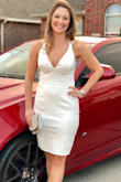 I had to get the straps tightened. This was a great dress for my cocktail dinner. - Jennifer M.