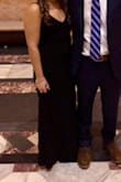 This dress was perfect. Comfortable and fit just right. I had to take it to be hemmed because it is long. - Mary H.