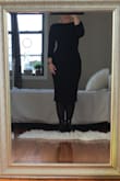 Reading reviews I've originally ordered size small, but in the end exchanged it to XS. Dress fits perfectly and it's made of soft, good quality fabric. I love simplicity of little black dress. So many options. At the pictures I worn it to work, with black tights and ankle boots. - Kamila K.