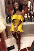 I desperately needed a dress as a wedding guest and I was skeptical at first when I bought this dress but after it came in and i tried it on. I felllll in loooveeee and the amount of complIments I got made my feel even better about buying the dress. - Anita M.
