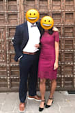 I wore this dress to a wedding and I loved it! It's very flattering if you have a smaller bust and waist. I ordered a size small and it fit perfectly. It isn't too tight around the butt if you are more curvy in that area. Definitely recommend! - Johanna C.