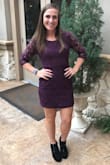 I ordered both a small and a medium because I wasn't sure what size I would need. I ended up going with the medium. I wore it to a wedding. It was tight enough that when I was on the dance floor, I didn't have to worry about it riding up too much, but loose enough that I was still comfortable! - Dani H.