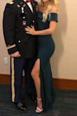 Bought this for a military ball and cannot say enough good things about this dress! It fit perfectly, great quality material and it was so flattering and comfortable. Got so many compliments as well. Wish I could wear it all the time! - Shelby A.