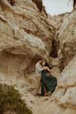 This dress is beautiful! I wore it for my engagement photos and it was perfect. The material is very flowy and looks elegant. Perfect for a wedding and the color is true to the photo. - Alexandria S.