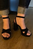 I never wear heels and these were so comfortable and easy to walk in all night! There's a squishy lining which makes it easy on the ball of your foot. - Dana S.