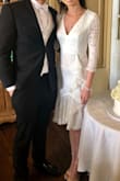 I ordered small size and when I received the dress the fitting was just perfect. I got many compliments with this dress! - Kimberly J.
