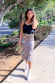 I absolutely love this skirt. I've been searching for a midi satin leopard skirt and had very little luck. They were either see through or tacky print. This one is awesome because it isn't see through and feels amazing on. - Katelyn A.
