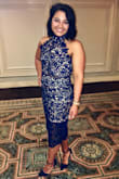 Was a little nervous the waist would be too small but it fit perfectly! Very elegant and perfect for summer and fall weddings! Perfect length as well! - Brittany P.