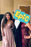 I really love the material. The color is really rare and unique at any party, it's very comfortable. I think I could've gone small too, would've been better for my chest size and fit around the rib area might've been better. I received a ton of compliments and I like that I can wear this dress not just for big events but also on a fancier date or on vacation. Totally instagram worthy. - Yi Y.