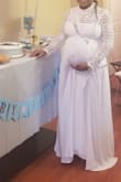 I wore this dress for my baby shower and I could not have been more pleased. It was super comfortable and fit just the way I'd hoped. My only feedback is that the zipper kept getting stuck. I've noticed that with a lot of my Lulus purchases. - Blessing N.