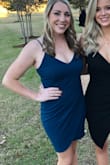Loved this dress. Wore it to a wedding and it was perfect. It's snug in the hips but still flattering.
The only part I didn't like was that the top kept shifting over so it didn't look straight. - Angie D.