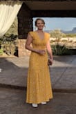 I love this dress. The cute is so cute and sexy with one slit and an open back. Wore this to a wedding and got so many compliments. It was too long for me so I had to get it altered. - Lindsey B.
