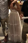 Ordered this for my rehearsal dinner dress and loved it immediately! It's romantic and fun. I did return the SM for an XS because the chest was a little too big on the sides. While I could have gotten it tailored, I ordered the XS to compare. The XS fit perfectly. The adjustable straps are a big plus! - Michelle B.