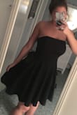 This dress is really cute and I feel like it can be worn for causal or formal events depending on what you pair it with. It fits perfectly but I honestly have a hard time with strapless shirts or dresses just because if I have a larger bust but I still really liked this dress and can't wait to wear it out! - Jessica D.