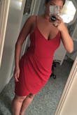 I am obsessed with this dress! I might have to order more in other colors because I love it so much. It fits PERFECTLY in all areas! I wore this for a friends wedding and I got so many complements. It really makes you look so slim. The color I got was perfect for the fall time wedding. Highly recommend this dress because it's super pretty and can be worn for formal or casual events! - Jessica D.