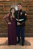 I wore this for the marine corps ball and it was perfect! I've been obsessed with with dress for months now and so I was excited to finally have an occasion to get it! It fit great other than the sleeves being a little tight, but not enough to be uncomfortable. Would definitely recommend this dress!! - Megan L.