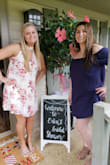 I like this dress and got it in the navy, white and olive. It's really simple and and easy dress to throw on. I do wish the sleeves would stay down better but oh well that's what comes with off the shoulders. I probably could have gone for a medium and been fine too. - Shannon P.