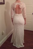 This is my wedding dress! I knew the second it was on, so comfortable and beautiful. The details are lovely and the lace is even hemmed...wow! Perfect length for flats or a low heel. The lace is not itchy or overly hot. I can't wait for the big day now...I feel so awesome in this dress. Thank you Lulus! - Kim H.