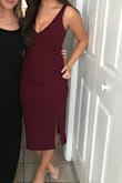 The color is so beautiful and the dress is shows the right amount of sexy yet conservative, I got a ton of complements on it I would definitely recommend this to anyone considering. - Alexandra S.