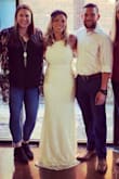 At first sight, it was love! I was not sure for so many reasons; I've never ordered clothes online; I'm a little heavy on the top and was worried I'd show cleavage at church; it would be too long; most important it just wouldn't fit. I waited till the last minute to find my dress (1 1/2 wk). When I went to purchase item, I had a notification that said "this item would take longer to ship". I took a chance and ordered it anyway, I received my dress in 3 days! The dress was perfect; nothing showing on top; the fit was true to size; material has a little stretch to it, it hugs all the right places; a little too long (everyday struggle for me). I wore this dress for my 15 year vow renewal! - Daisy G.