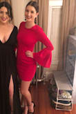 Had to return and order a size up so that it would look more flattering. I usually order a small but it was too tight and the medium was much more flattering. Wore this to a gala and received so many compliments! - Kristina B.