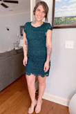Love this dress! Bought it last minute for a wedding and was worried about how it would fit. It was perfect! Hugs your body in all the right places and a very flattering fit! - Brina H.