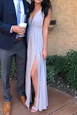 Got this dress as a bridesmaid dress for my friend's wedding. The fit is great with the exception of the length...It's definitely a few inches too long and I got it hemmed but that always happens to me with maxis since I'm only 5'3". Super cute though! - Tracy B.