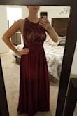 Absolutely love the dress. Really well made, it is long and beautiful.  I'm tall (5'8") and about 150. I ordered the large and it fits perfectly. Wearing it for my casual courthouse wedding. :) - Amanda A.
