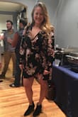 I ordered this dress for my engagement party and it fit perfect. It was comfortable and perfect with a pair of black booties. - Courtney P.