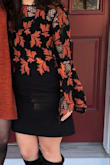 Great fit! Sleeves weren't too long. Looks awesome with a skirt. Fantastic holiday shirt. - Madison L.