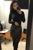 I was a little on the fence about the skirt and the fit since skirts tend to be on the looser side for me. But it was perfect! I wore it with the Free People bodysuit and got loads of compliments all night! - Tilka C.