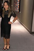 I wore this dress to a gala. I received a lot of compliments. The dress was long on me since I am petite and it was a little tight around the waist. Overall, very pretty dress to wear to a gala. - Anh P.