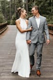 I wore this dress on my wedding day and it was beyond perfect!!!! I couldn't believe it, so comfortable and I got a million compliments. My husband was blown away and couldn't believe the price when I told him. I love to brag about Lulus, great quality and amazing price. It's frustrating to feel like you have to overpay for something elegant. I 100% recommend this dress! - Angela W.