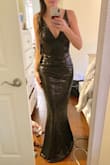 I can't wait to wear this on NYE for a black tie party! Apart from the length, the fit is perfect. I'm 5'5" and will be pairing it with heels, but may still need to get it hemmed as it is pretty long. - Joanna R.