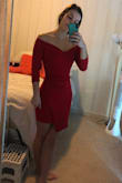 I ordered a small and it fits perfectly! The fabric does have a little stretch to it so you can move in it! - Laura P.